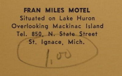 Fran Miles Motel (Saitis Beach Motel) - Vintage Postcard (newer photo)